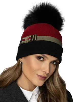 Produktbild von Vivisence Damen Mütze Winter Elegante Warm Und Gemütlich Frauen Herbst Wintermütze Mit Abnehmbarem Bommel Vliesfutter Antistatisch Ideal Für Kalte Wintertage Modell 7082, Schwarz,Einheitsgröße