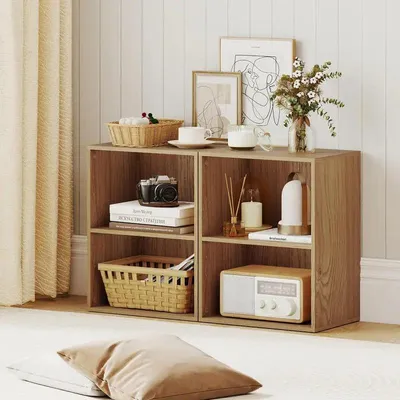 Image de Étagère ouverte avec 2 cubes et étagère réglable