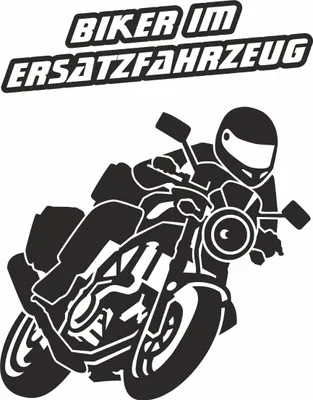 Produktbild von Aufkleber Biker im Ersatzfahrzeug 115 x 145 mm