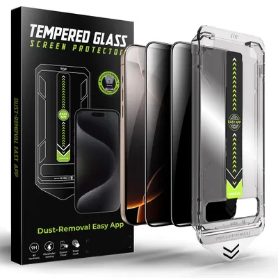Obrázok produktu pre Techsuit - TitanGlass FullCover ochranné sklo (2 ks) pre iPhone XR / iPhone 11 - privátne
