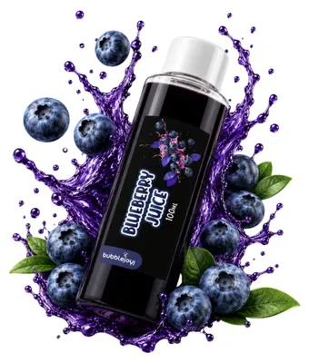 Productafbeelding van BubbleJoy Bessen-siroop, 100 ml. Fruitsiroop voor bubble tea