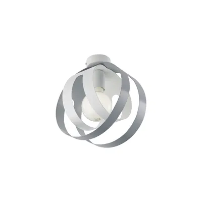 Immagine prodotto di Lampadario Tobias 1 luce in ferro bianco e grigio