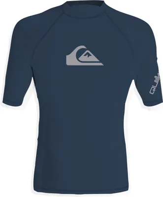 Produktbild von Quiksilver - UV-Badeshirt für Jungen - Kurzärmlig - All time - Dunkelblau, L