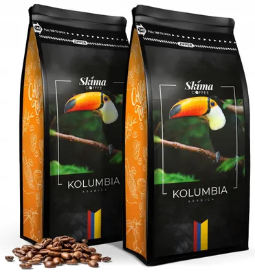 Produktbild von Kaffeebohnen 2 x 1 kg KOLUMBIEN 100 % Arabica frisch geröstet für Vollautomaten