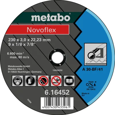 Image de Metabo Novoflex 180x3,0x22,23 Disque à tronçonner en acier, version droite