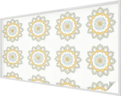 Obrázok produktu pre Vitrážová fólia na okno - 116x200 cm - vitrážový vzor - nepriehľadná dekoratívna fólia na ochranu súkromia - samolepiaca, UV ochrana - farebné mandaly
