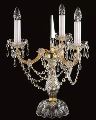 Zdjęcie produktu dla Casa Padrino luksusowa barokowa kryształowa lampa stołowa złota Ø 38 x H. 48 cm - Wspaniała lampa biurkowa z czeskiego szkła kryształowego - Barokowe lampy kryształowe
