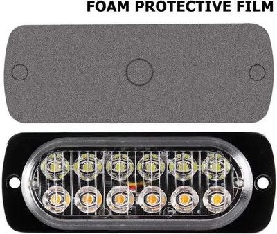 Immagine prodotto di Fari a LED universali per auto, rimorchi e autocarri da 12-24 V, con indicatori di direzione automatici, luce gialla e bianca