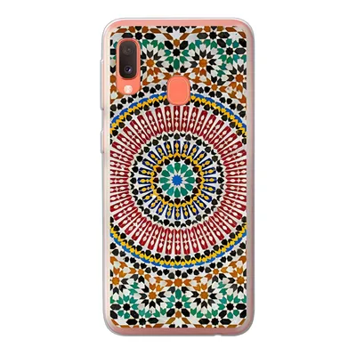 Produktbild von MuchoWow® Handyhülle Schutzhülle Hülle für Samsung Galaxy A20e Ansicht eines marokkanischen Mosaiks von oben Silikon Softcase Handy Hülle - Abdeckung