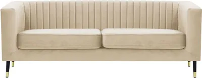 Produktbild von SLF24 - Dreisitzer-Sofa Slender - hellbeige - Velluto 2