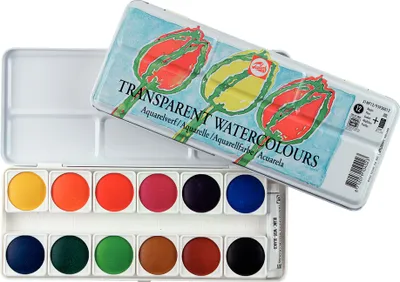 Produktbild von Talens 95930012, Schwarz, Blau, Grün, Rot, Gelb, 12 Stück(e)