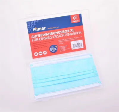 Produktbild von Filmer 21.020 Aufbewahrungsbox XL für 10-15 Einweg- / OP-Masken