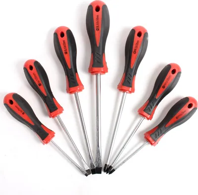 Obrázok produktu pre Kreator 7-dielna sada magnetických skrutkovačov z chróm-vanádiovej ocele pozostávajúca z drážkových skrutkovačov - SLPhillips - PH - KRT400002