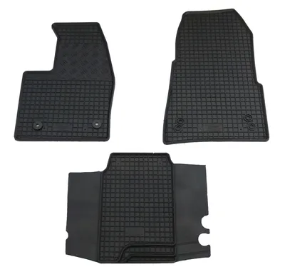 Imagen del producto de Juego de alfombrillas para pies de goma para Ford Transit, modelo 2020 en adelante (solo para vehículos con transmisión automática)