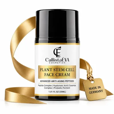 Produktbild von CallistaÉVA Stammzellen Augencreme – Anti-Aging gegen Augenringe, Schwellungen & Falten – Mit Peptiden, Hyaluron, Alle Haupttypen– 30ml