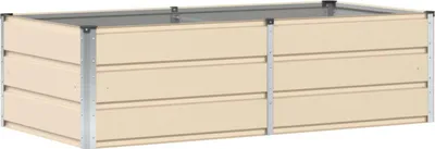 Obrázek produktu pro vidaXL květináč slonová kost 160 x 80 x 45 cm ocel