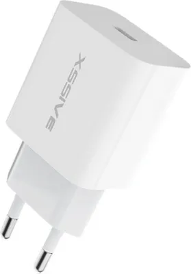 Obrázek produktu pro Xssive 25W PD Fast Charge 3.0 PPS Rychlá nabíječka Type-C síťová nabíječka 3A zástrčka kompatibilní s Androidem a iPhonem bílá