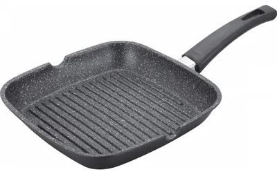 Image de Grill avec revêtement en marbre - L 28 x l 28 cm - Noir