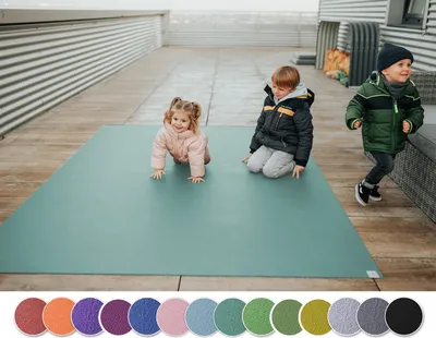 Produktbild von Outdoor Krabbelmatte Sanosoft Petrol 240x700cm