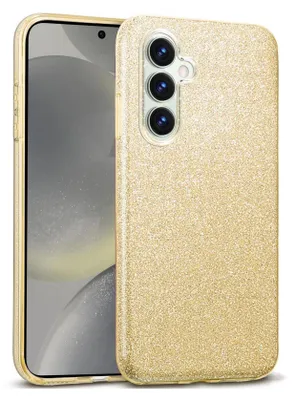 Produktbild von Handy Case für Samsung Galaxy S24 FE Hülle Glitzer Cover TPU Schutzhülle, Gold