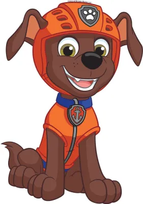 Produktbild von Sanders & Sanders Wandtattoo PAW Patrol Orange und Braun - 601420 - 8,5 x 15 cm