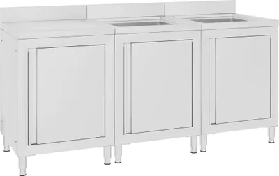 Obrázek produktu pro vidaXL Gastro dřezová skříňka 180x60x96 cm nerezová ocel