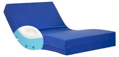 Visco-Matratze 90x190 cm, HR-Schaum + 3 cm Visco, wasserdicht