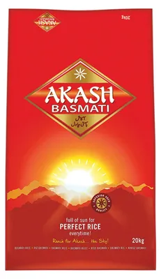 Obrázok produktu pre Akash Basmati Rice 20 kg - aromatická dlhozrnná ryža, 100% Basmati, ideálna do gastronómie