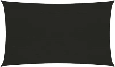 Produktbild von Sonnensegel 160 g/m² Schwarz 2,5x5 m HDPE