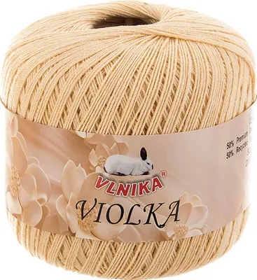 Produktbild von Häkelgarn Violka 50g Baumwolle tlw. recycled Klassikgarn Filetgarn unifarben