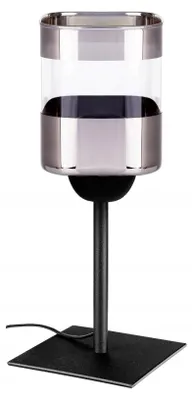 Produktbild von Moderne Schreibtischlampe Schwarz Stahl E27