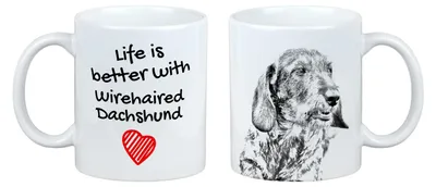 Obrázek produktu pro Art-Dog Keramický hrnek – Jezevčík drátosrstý