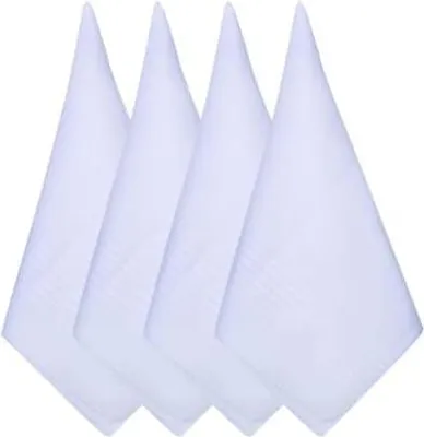 Produktbild von 4 Stück Stofftaschentücher Herren, 40 x 40 cm Taschentücher aus Baumwolle Anzugtaschentücher Großes Einstecktuch Geschenk für Männer