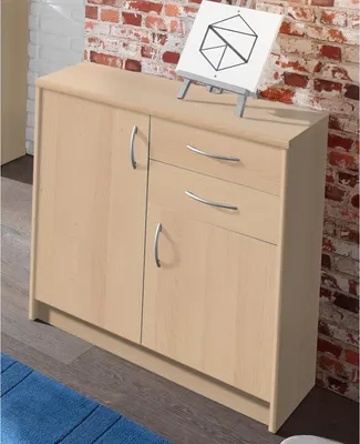 Produktbild von Kommode Anrichte Beistellschrank Hochkommode Standschrank Schrank "Olli III" Buche