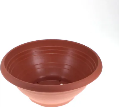 Produktbild von Pflanzschale Cortina Ø40cm Grabschale Kunststoff Blumenkübel Blumenschale Gefäß, Farbe:terracotta