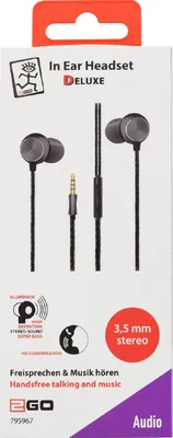 Produktbild von 2GO 795967, Kabelgebunden, Anrufe/Musik, Kopfhörer, Anthrazit, Schwarz