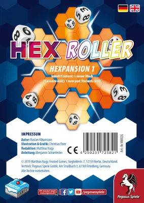 Zdjęcie produktu dla HexRoller: Hexpansion 1 (dodatek do gry)