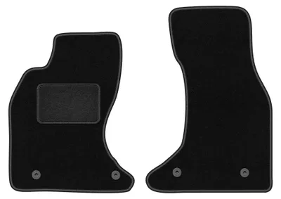 Imagen del producto de Alfombrillas delanteras de moqueta para Audi A6 C5 4.2L 1997-2004 (sedán/familiar) – 2 piezas, negras, a medida – Wielganizator LUX