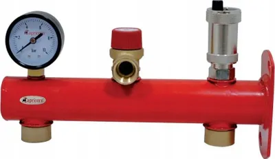 Immagine prodotto di Gruppo Sicurezza 6 Bar Circuito Acqua Calda Capricorno Rosso Barra Armatata