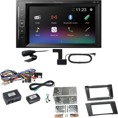 Produktbild von Pioneer DMH-A240DAB Digitalradio Bluetooth Einbauset für Mercedes W211 CLS W219
