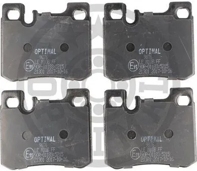 Produktbild von OPTIMAL Bremsbeläge Satz Hinten Bremsklötze passend für MERCEDES-BENZ 190 (W201) BP-09876