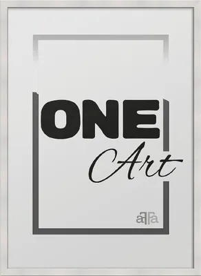 Produktbild von FramesFactory Bilderrahmen Hekla 50x70 cm weiß MDF Acrylglas