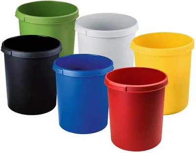 Productafbeelding van Grote Afvalbak met Handvatten, Capaciteit 30 Liter