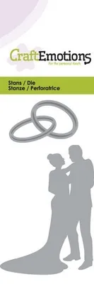 Produktbild von CraftEmotions Stanz- und Prägeschablone - Hochzeitspaar