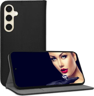 Produktbild von Bookstyle Schutzhülle Klapphülle Schutztasche Etui Cover für Samsung Galaxy S24 - Schwarz