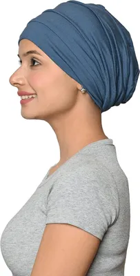 Imagen del producto de Chemomuts - Gorro slouch de bambú para mujer - Turbante