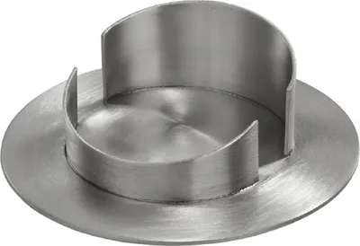 Produktbild von Kerzenleuchter silberfarben für Kerzen Ø 70 mm für Altarkerzen, Anlasskerzen, Taufkerzen, Kommunionkerzen, Hochzeitskerzen