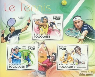Produktbild von Briefmarken Togo 2011 Mi 4297-4299 Kleinbogen (kompl. Ausgabe) postfrisch Rasentennis