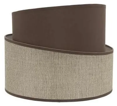 Levitierende Lampe, E14, Textil, Braun, 18x16x14 cm