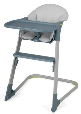 Immagine prodotto di COSTWAY, seggiolino da tavolo 2-in-1, con vassoio, cintura di sicurezza a 5 punti, poggiapiedi e struttura in metallo, ideale per bambini dai 6 ai 36 mesi, colore grigio